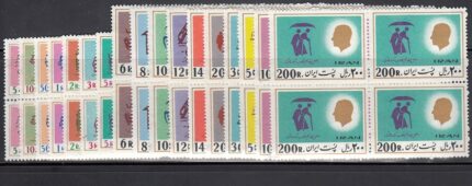 بلوک سری پستی هجدهم محمدرضاشاه