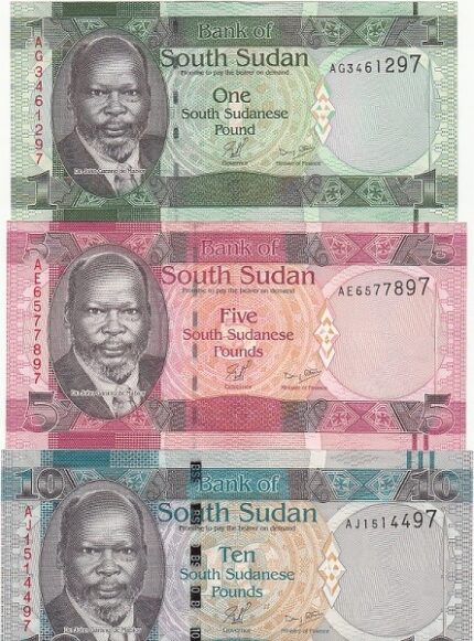ست اسکناس سودان جنوبی