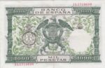 1000 پزو اسپانیا 1957 (فوق العاده تمیز)