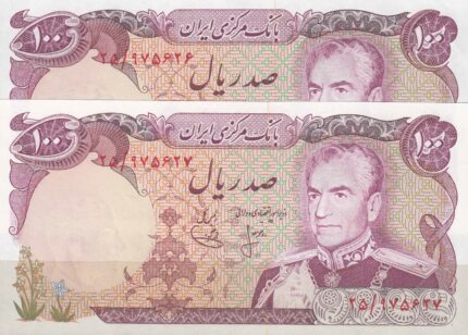 100 ریال انصاری - یگانه (جفت بانکی)