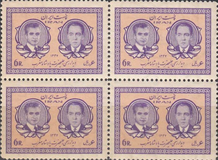 بلوک دیدار پادشاه مراکش 1347