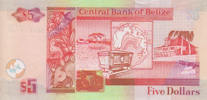 5دلار بلیز(بانکی)