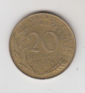 20 سنتیموس فرانسه 1973