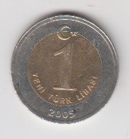 1 لیر ترکیه 2005