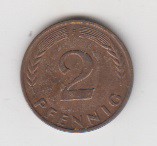 2 فینینگ آلمان 1962