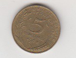 5 سنتیموس فرانسه 1968
