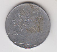 100 لیر ایتالیا 1956