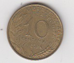 10 سنتیموس فرانسه 1972