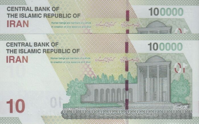 جفت 100000 ریال دژپسند-همتی(شماره قرینه 365-563)