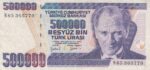 500.000 لیر ترکیه 1970(کارکرده)
