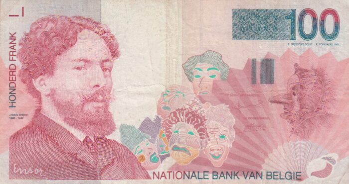 100 فرانک بلژیک 1999(کارکرده)